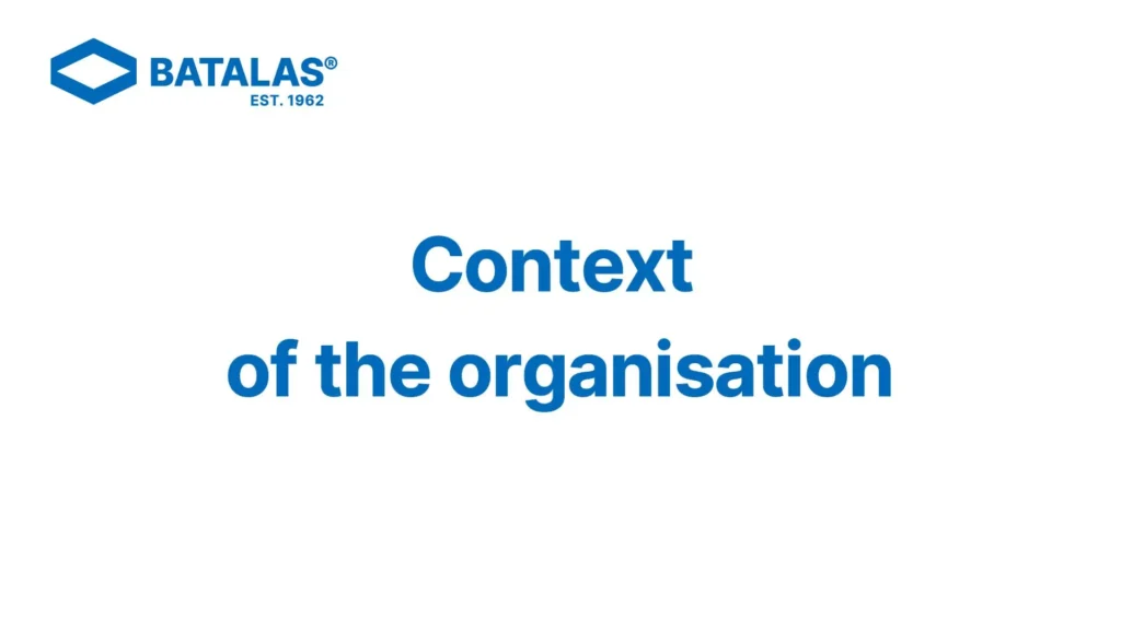 41 Context of the organisation Thumbnail