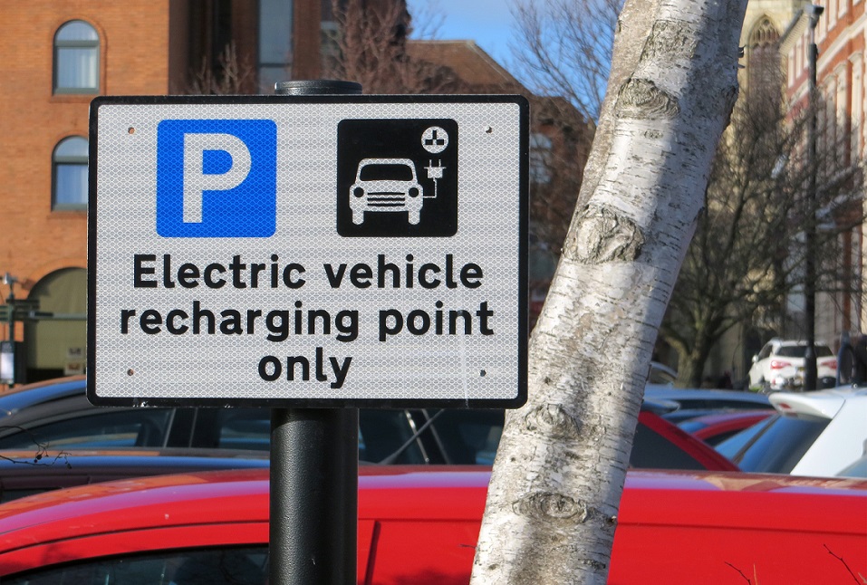 Electric Vehicle Recharging Point sign